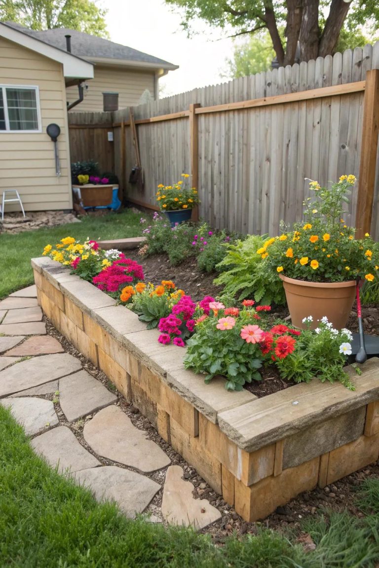 How To Build A Corner Flower Bed